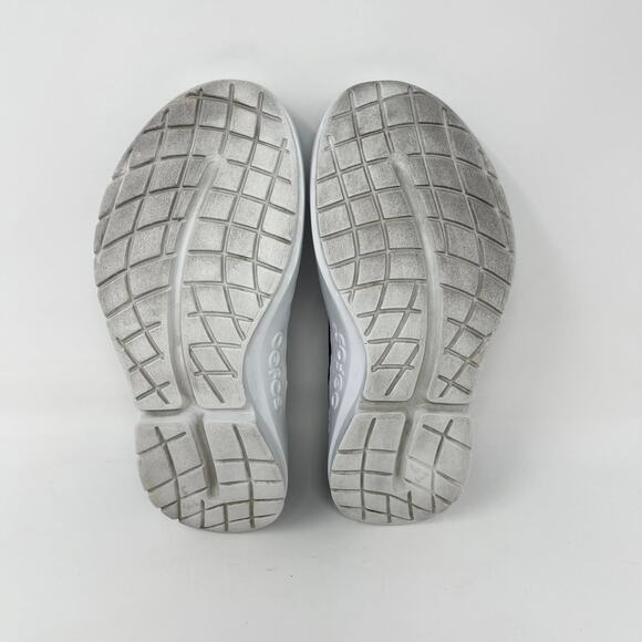 Oofos OOMG Eezee Low Slip-On Shoe Navy Womens 6 Blue/White‎ Lightweight Comfort - Picture 9 of 9